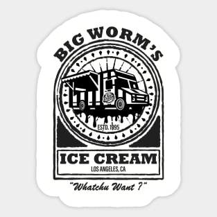 Big Worm's Ice Cream - "Whatchu Want?" - Los Angeles, CA Sticker